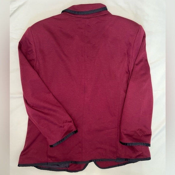 JCP Maroon and Black Blazer - Picture 3 of 9